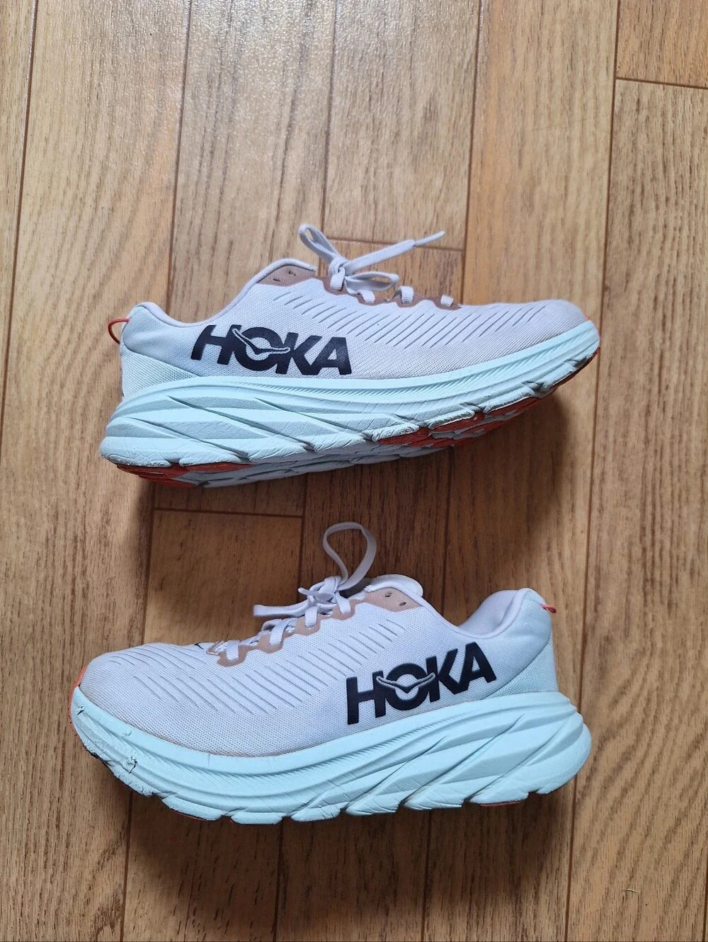 HOKA Rincon 3 Women's White Blue Glass Size 8.5B